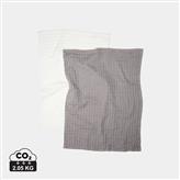 VINGA Cromer vaffel kjøkkenhåndkle, 2-pakning, grå