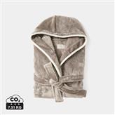 VINGA Louis luxury plush GRS RPET robe size S-M, grey