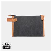 VINGA Bosler GRS recycled canvas toiletry bag, black