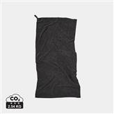 VINGA RPET active dry towel 140x70, black
