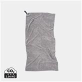 VINGA GRS RPET active dry towel 140 x 70cm, grey