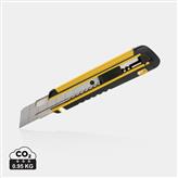 Refillable RCS rplastic heavy duty snap-off knife soft grip, yellow