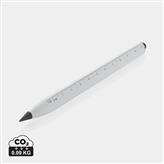 Eon RCS gerecycled aluminium infinity pen, wit