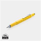 Bolígrafo herramienta 5 en 1, amarillo