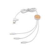 RCS recycled plastic Ontario 6-in-1 cable, white