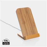 Bamboo 5W wireless charging stand, brown