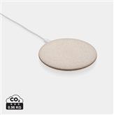 5W Wheat straw wireless charger, brown