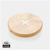 5W wood wireless charger, brown