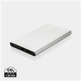 RCS recycled plastic/aluminum 4000 mah powerbank with type C, silver