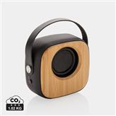 Bambus 3W Wireless Fashion Speaker, schwarz