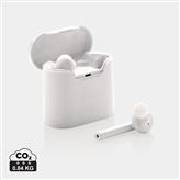 Liberty wireless earbuds in charging case, white