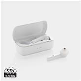 Free Flow TWS earbuds in charging case, white