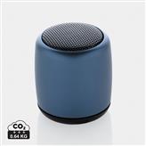 Mini speaker wireless in alluminio, blu