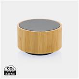 RCS recycled plastic and bamboo 3W wireless speaker, black
