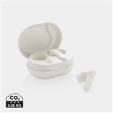 TWS Ohrhörer aus RCS Standard recyceltem Kunststoff, weiß
