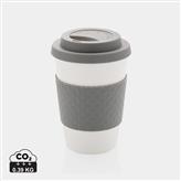Taza de café reutilizable 270ml, gris
