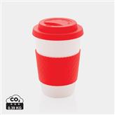 Taza de café reutilizable 270ml, rojo