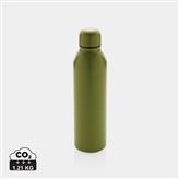 Botella al vacío de acero inoxidable reciclado RCS, verde