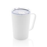 RCS Recycled stainless steel modern vacuum mug with lid, whi