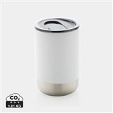 Mug en acier inoxydable recyclé RCS, blanc