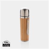 Bambu vakuumflaska, brun