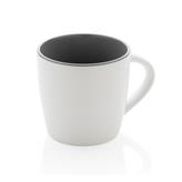 Ceramic mug with coloured inner 300ml, white