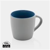 Ceramic mug with coloured inner 300ml, blue