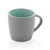 Ceramic mug with coloured inner, green