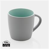 Ceramic mug with coloured inner, green