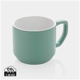 Ceramic modern mug, green