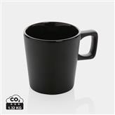 Taza moderna de café de cerámica 300ml, negro