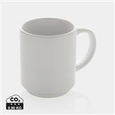 Ceramic stackable mug 180ml, white
