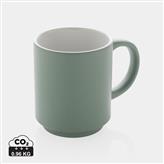 Ceramic stackable mug 180ml, green