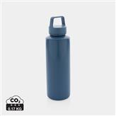 Wasserflasche mit Henkel aus RCS rPP, blau
