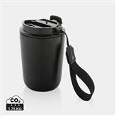 Cuppa vakuummugg med logoband RCS re-steel, svart