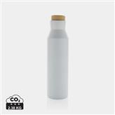 Bottiglia termica Gaia in acciaio riciclato RCS 600ml, bianco