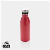 Botella de agua de lujo de acero inoxidable reciclado RCS, rojo