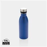 Botella de agua de lujo de acero inoxidable reciclado RCS, azul