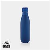 Eureka einwandige Wasserflasche aus RCS rec. Stainless-Steel, blau