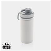 Vacuum stainless steel bottle with sports lid 550ml, white