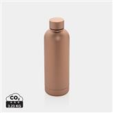 Impact stainless steel double wall vacuum bottle, golden