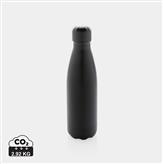 Vakuumisolerad enfärgad flaska i stainless steel, svart