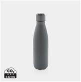 Vakuumisolerad enfärgad flaska i stainless steel, grå
