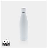 Vakuumisolerad enfärgad flaska i stainless steel, vit
