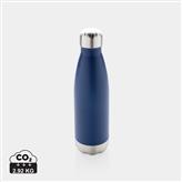 Vacuum insulated stainless steel bottle, blue