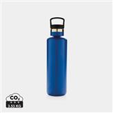 Tætsluttende termoflaske med normal åbning, blå