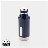 Lekkasjesikker vakuum flaske med logo plate, blå