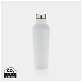 Moderne Vakuum-Flasche aus Stainless Steel, weiß