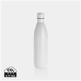 Solid colour vacuum stainless steel bottle 1L, white