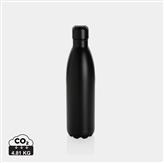 Botella de acero inoxidable al vacío de color sólido 750ml, negro